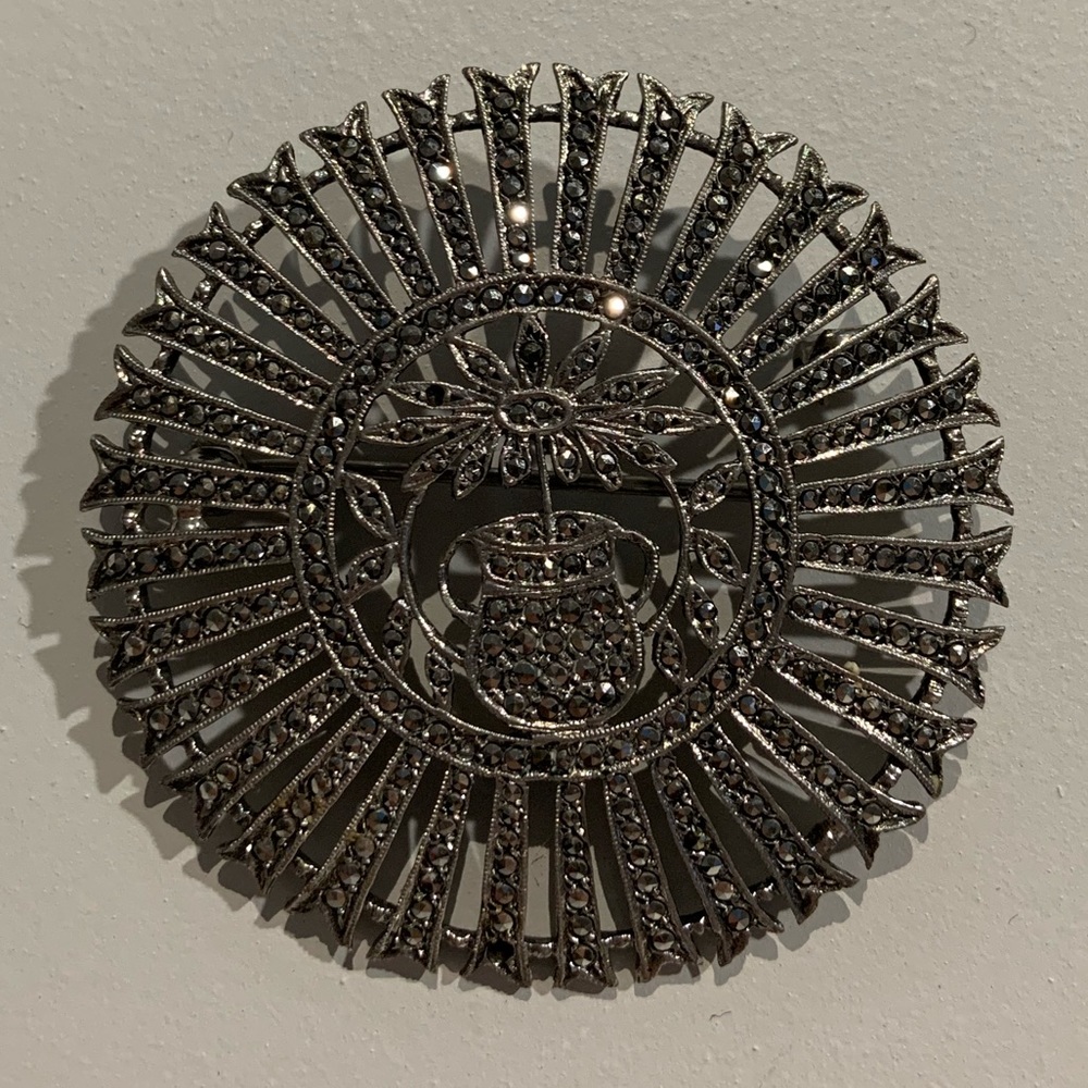 Sterling silver brooche